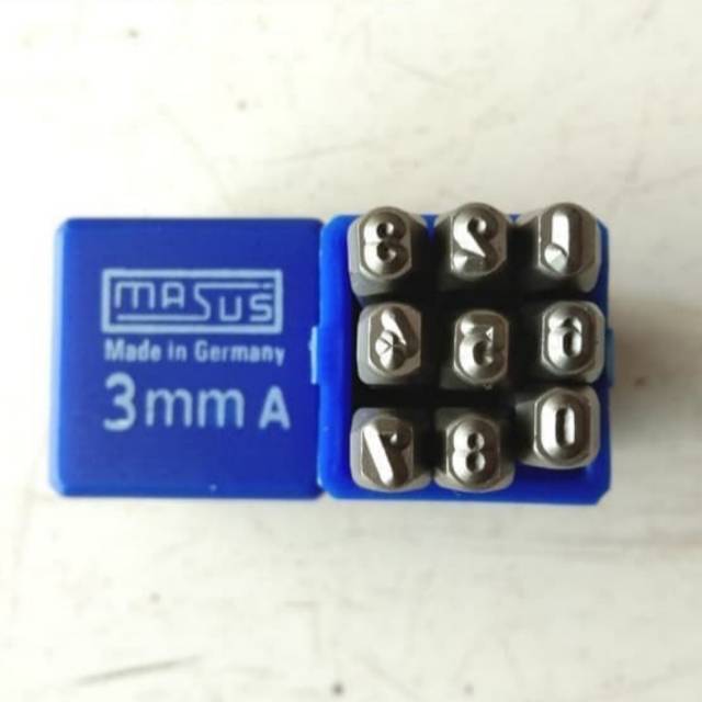 

MASUS Germany Angka Ketok 3 mm Stamp Punch Figure 0-9
