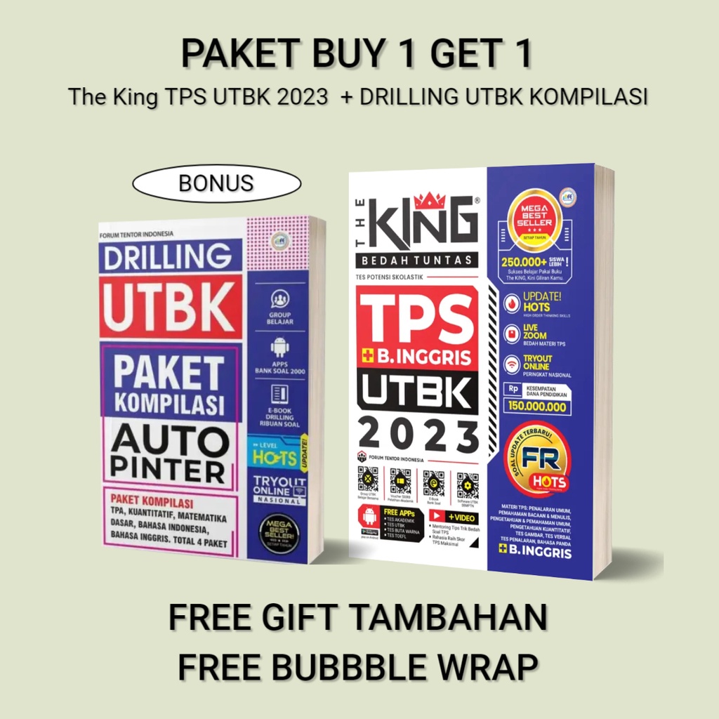 The King SBMPTN 2023 The KING SBMPTN SAINTEK 2023 THE KING SBMPTN SOSHUM 2023 THE KING TPS UTBK 2023 BUKU SBMPTN 2023-TPS + DRIL KOMPILASI
