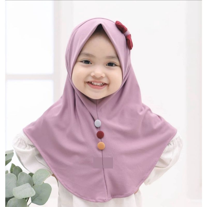 jilbab anak bella pita / kerudung baby pita 0-3thn