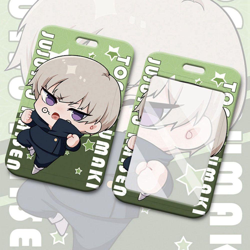 Lanfy Cover Pelindung Lucu Multi Fungsi Jujutsu Kaisen Demon Slayer Kartu Case Gojo Satoru ID Bus Cards Cover