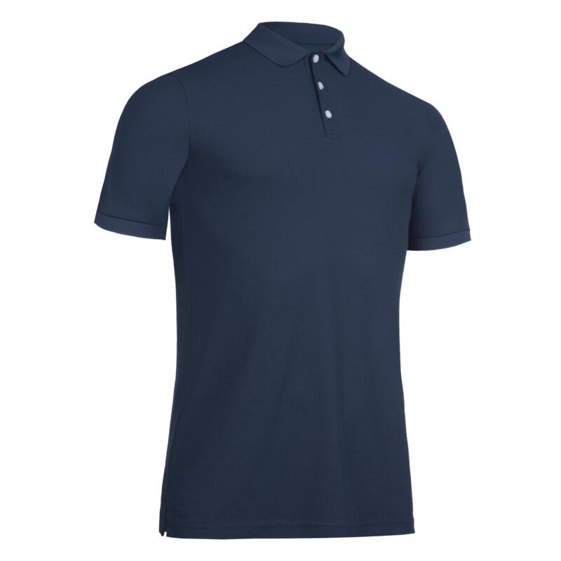 Decathlon INESIS Kaus Polo Lengan Pendek Golf Pria WW500  Biru Tua - 8667217