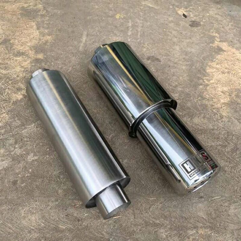 knalpot mobil racing bass bulet adem full stenlis HKS gronel & RESONATOR