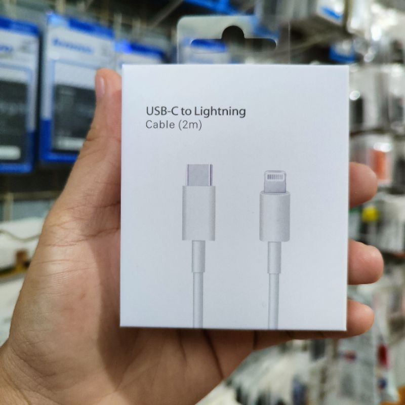 KABEL DATA IPON 11 12 13 C TO LIGHTNING 2M PRO MAX