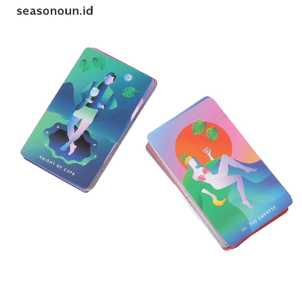 (seasonoun) 78pcs / set Kartu Tarot Mistic Mondays Modern Untuk Hadiah