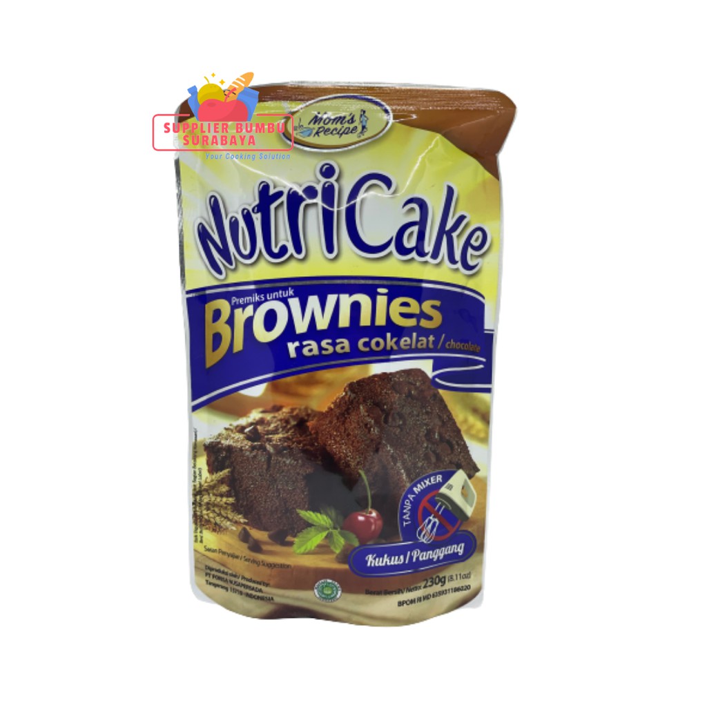 

Mom's Recipe - Nutricake Tepung Premiks Brownies Instan