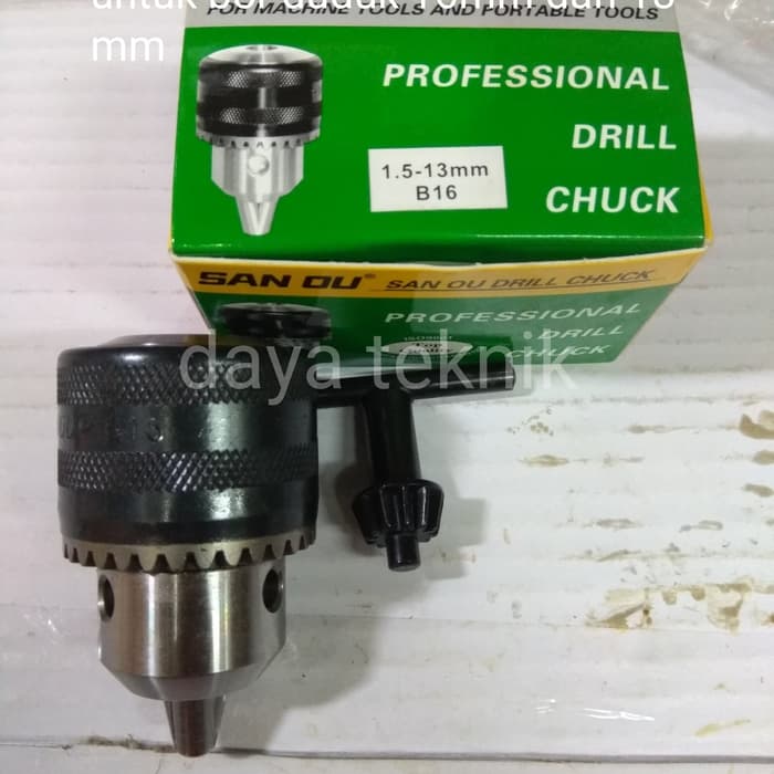 KEPALA BOR SAN OU 13MM B16 - DRILL CHUCK 16 MM B16 - CHUCK DRILL