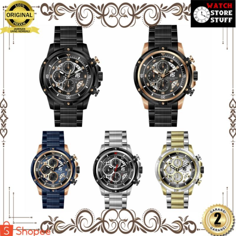 JAM TANGAN PRIA WANITA | RANTAI | KULIT | KARET | MURAH | Pria T5 H 3804G Original