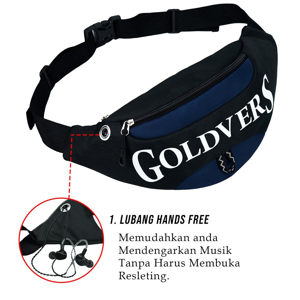 Tas Slempang Dada Fashion Pria Selempang Pria Wanita Sling Bag Pria Kekinian-Goldiesbags