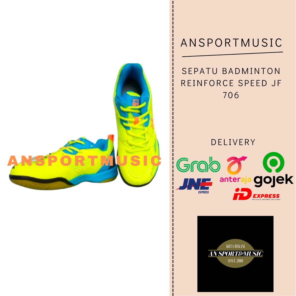Sepatu Badminton RS JF 706 Original 100%