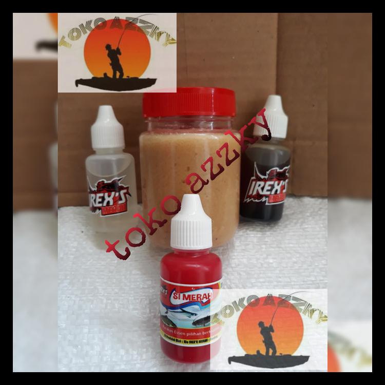 PROMO PAKET HEMAT LEMAK KUDA 200ML + 3 ESSEN (IREX MERAH, BLENOK DAN PUTIH) ALAT PANCING TERMURAH PA