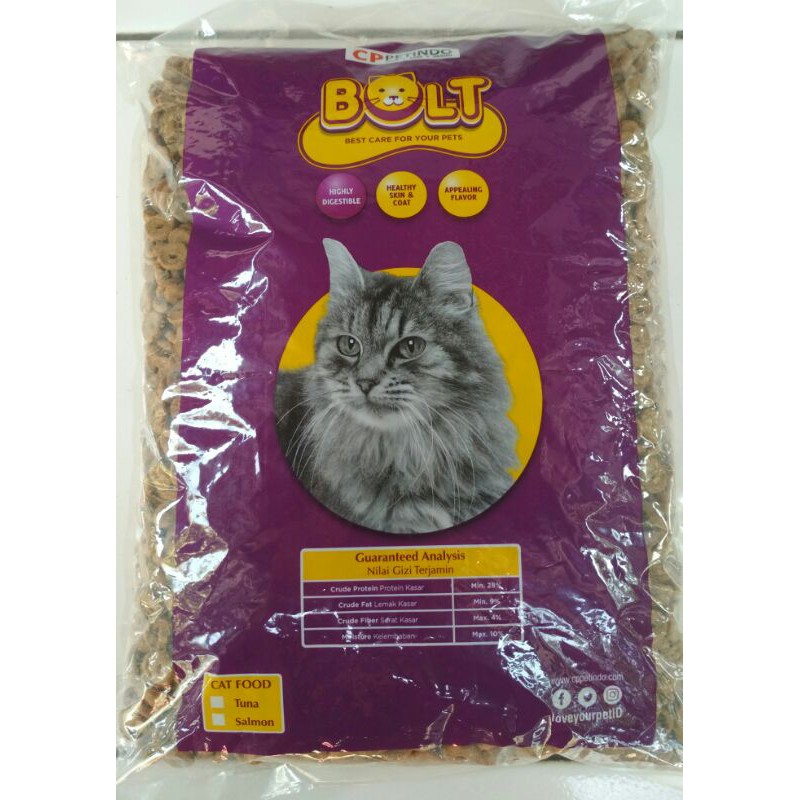 Pakan Kucing Bolt Kemasan 1kg