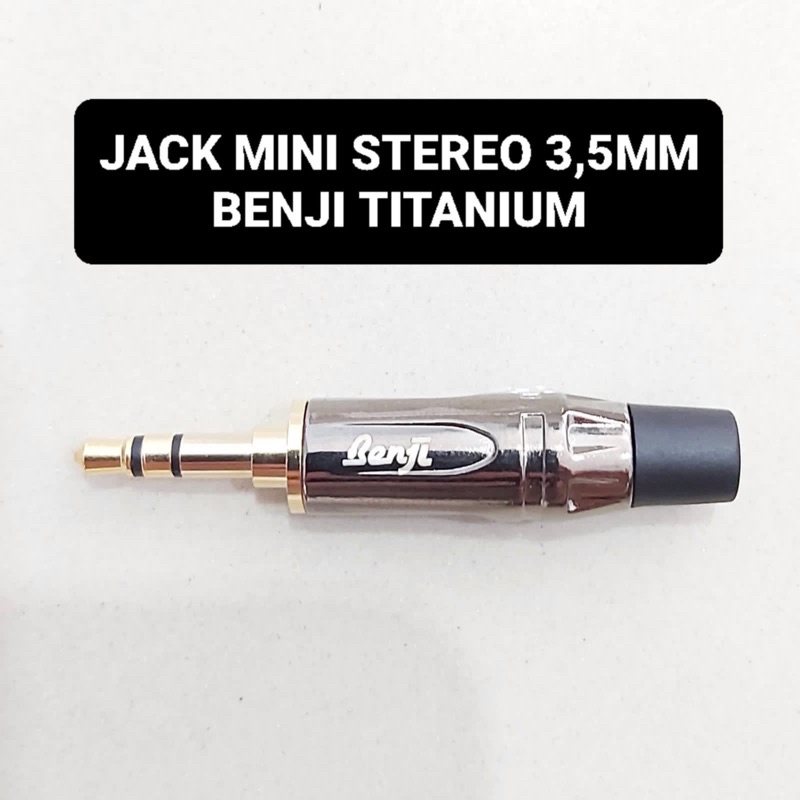 Jack Mini Stereo BENJI 3,5MM Aux Titanium 3.5MM