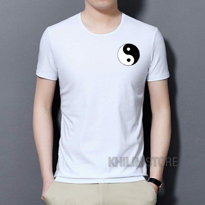 Kaos Yinyang baju Kaos Pria Distro Lengan Pendek Baju Atasan cowok Kaos Cowok Distro