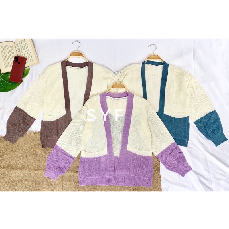 Kardigna Rajut Wanita /Kardigan Rajut /Kardigan Rajut Kancing/Kardigan Rajut Saku/Kardigan Termurah