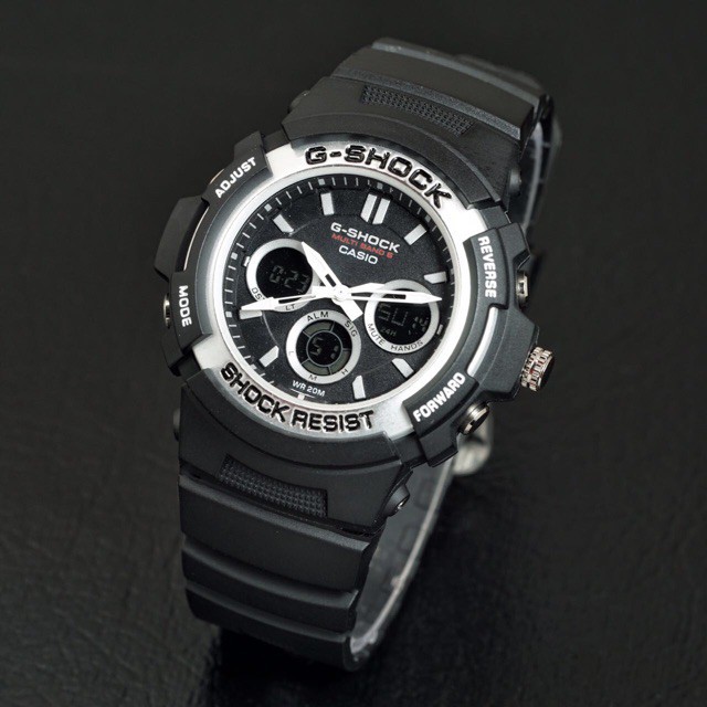 JAM TANGAN CASIO G SHOCK GA 200 HITAM PUTIH