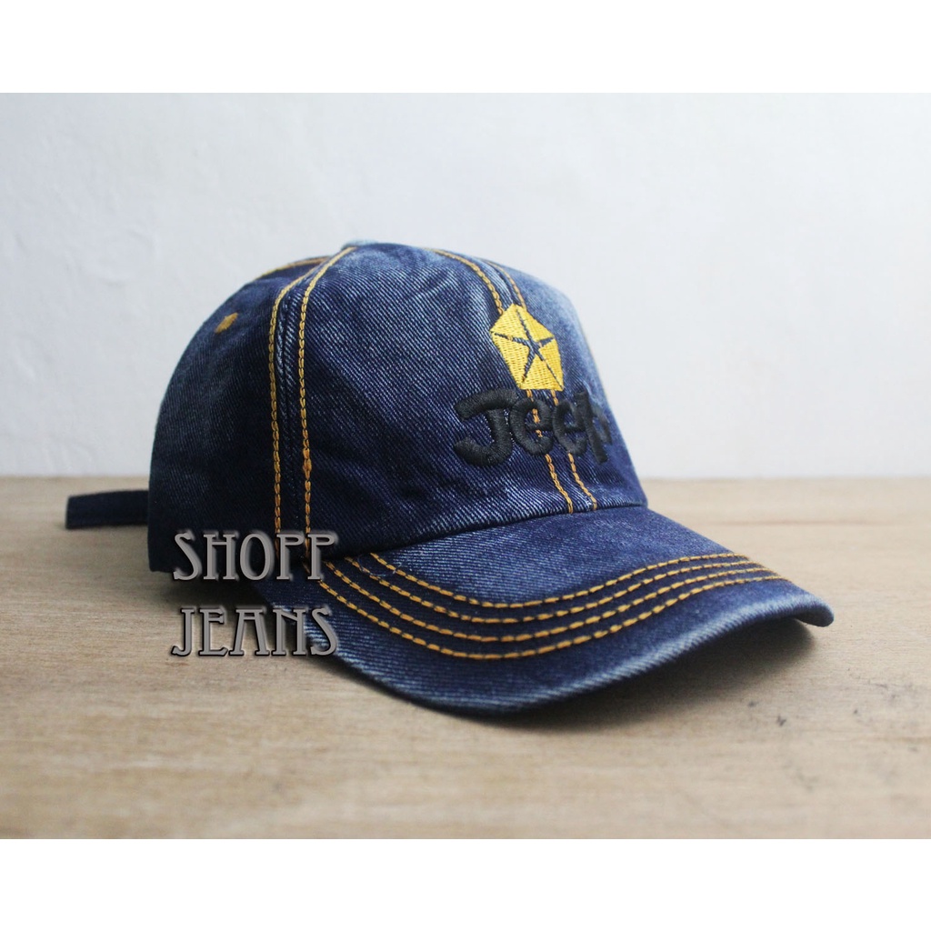 TOPI BAHAN LEVIS/TOPI BASEBALL JEANS TERBARU/TOPI JEANS GAUL 2021