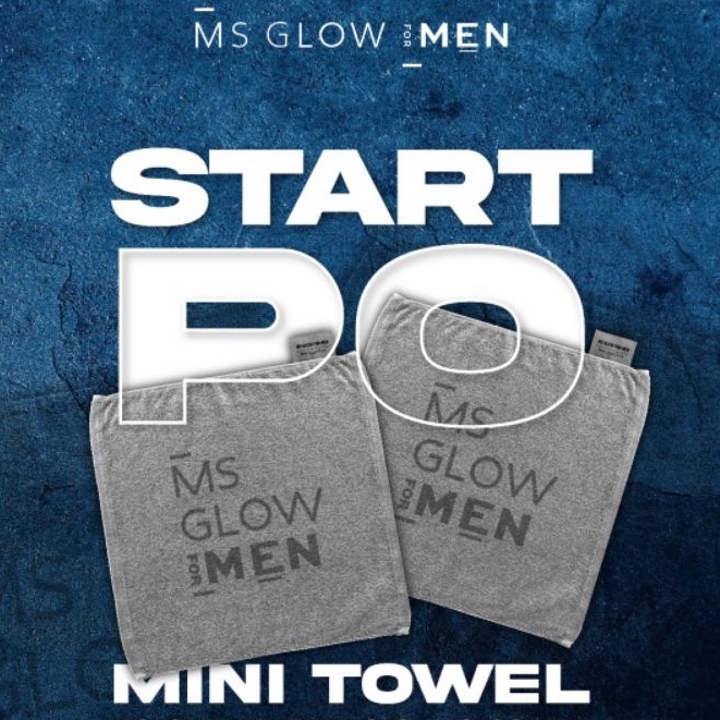 [READY STOK] MS GLOW FOR MEN MINI TOWEL/ FACE TOWEL/HANDUK KECIL/ SAPU TANGAN/ HANDUK WAJAH