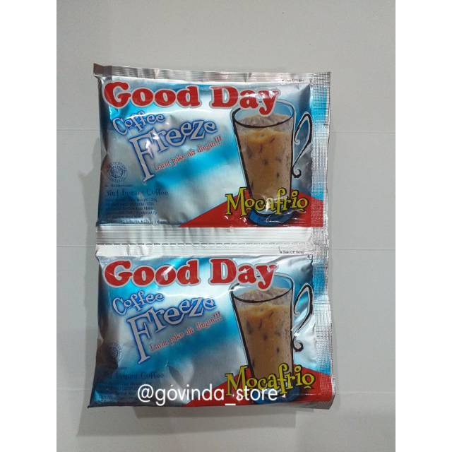 

KOPI GOODAY MOCAFRIO FREEZE KEMASAN SASET ISI 10PCS PER 1RENCENG