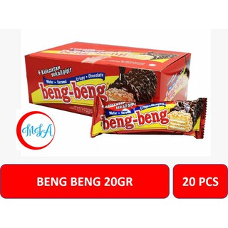 BENG BENG WAFER COKLAT CARAMEL 20GR ISI 20 PCS | Shopee
