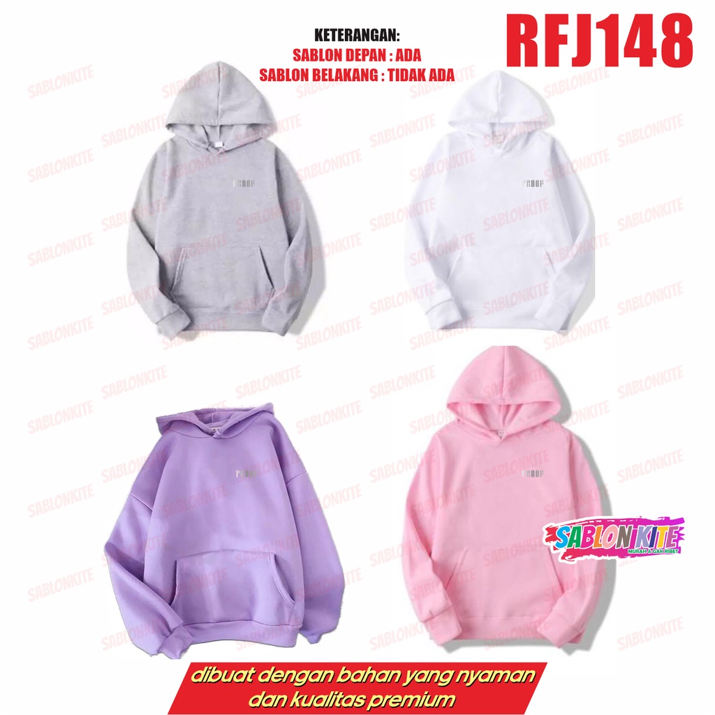 MURAH!!! SWEATER HOODIE KPOP PROOF TULISAN KECIL RFJ148