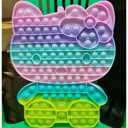 JGW-[✅COD] Pop it jumbo mainan pop it push fidget bubble toy mainan anak2 FREE KELERENG-HK MACARON 30CM