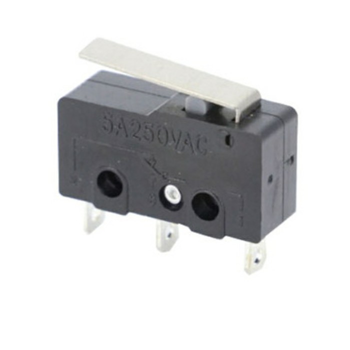 Micro Limit Switch Saklar 5A 250V 3 PIN Terminal Gagang NO NC