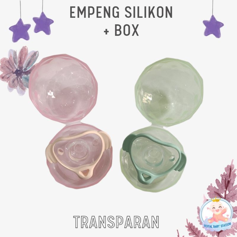 PROMO Empeng Bayi Silikon Transparan Premium Free Box