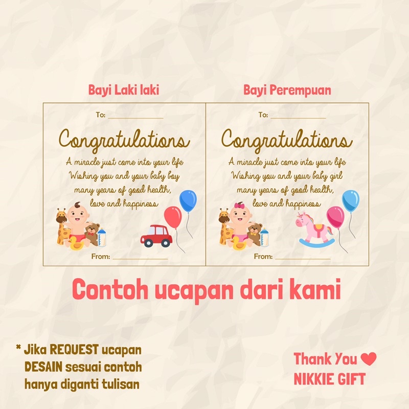 Baby Gift Jumper POLOS ABU PINK COKSU | Hampers Bayi Cowok Cewek | Hampers Newborn | Kado Lahiran-6