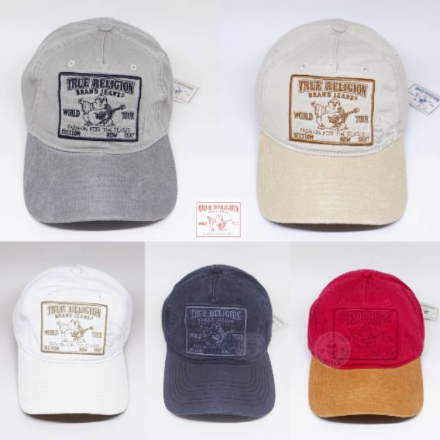 Topi baseball TRUE RELIGION WORLD tour logo import premium UNISEX FREE BOX