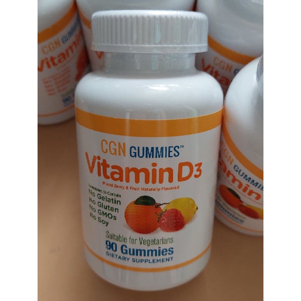 CGN Gummies Vitamin D3 Anak 2000 iu Chewable ( 90 gummies ) 100٪ Original USA