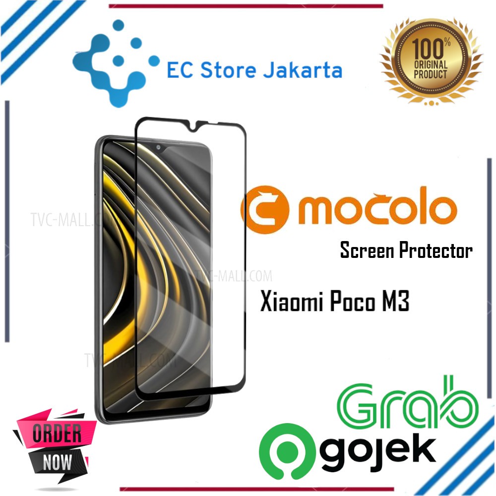 Mocolo 2.5D Full Glue Tempered Glass Xiaomi Poco M3 Screen Protector