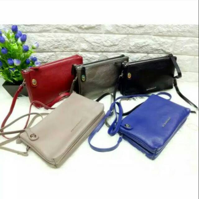 Tas fashion selempang burberry premium