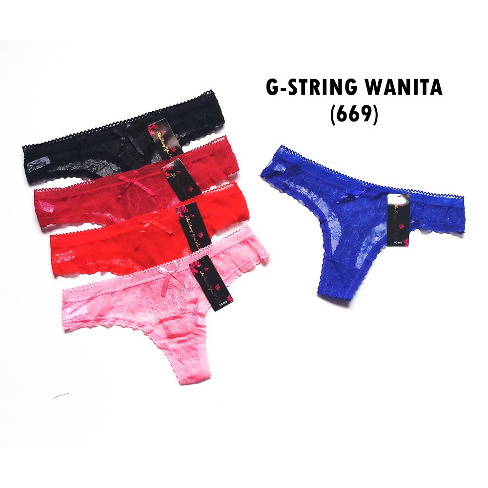 - Satuan - G-String Wanita / Sexy Lace G-String / Celana Dalam Wanita