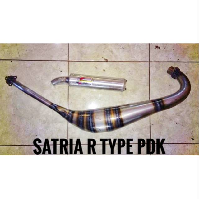Knalpot AndySpeed Satria R Type PDK Plat Galvanis