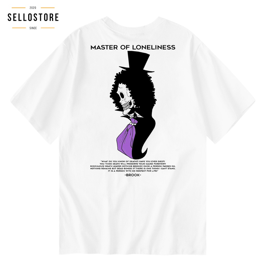 Kaos Anime One Piece BROOK Baju Kaos One Piece Original Clothing Baju Wibu Distro Jepang T shirt One