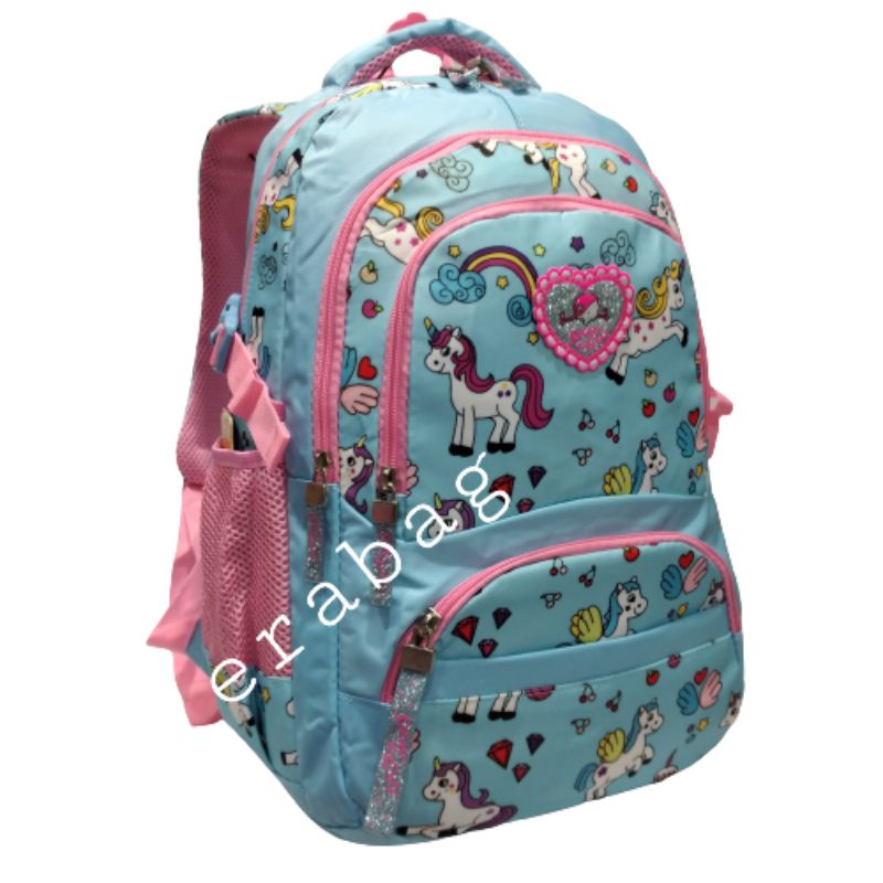 Tas Alto Silver Girl anak sekolah tas ransel kekinian Raincover  75620S1