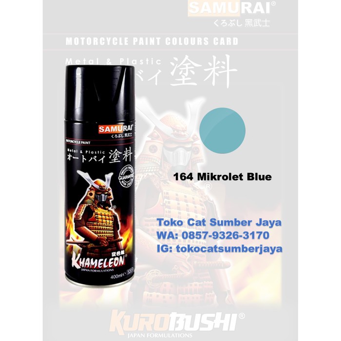 

Cat Semprot Samurai Paint Standar Colour (164 Microlet Blue)