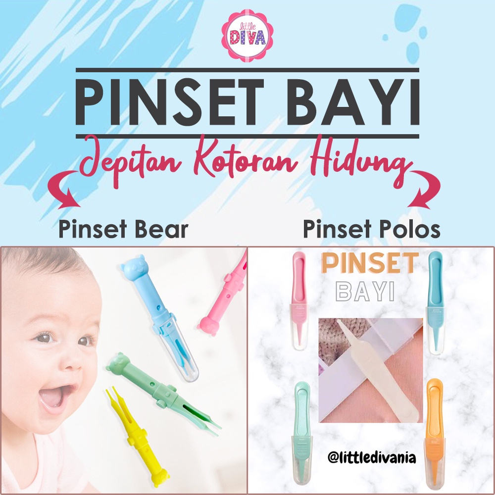 PINSET HIDUNG BAYI JEPITAN KOTORAN jepit upil chn nose picker pincet