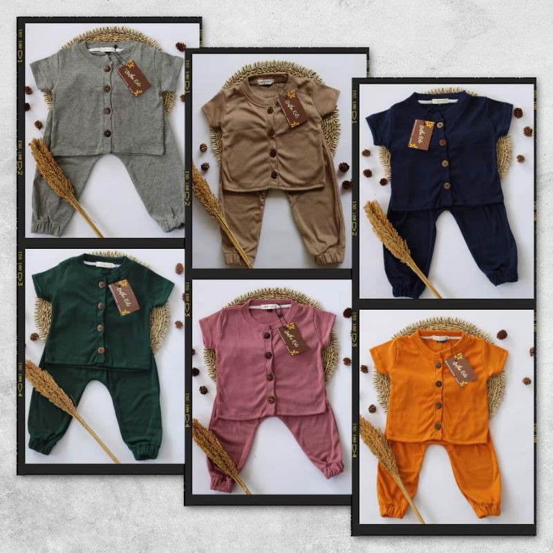 Setelan Baju anak Cowok cewek Sakhi Set by Qintha Kids