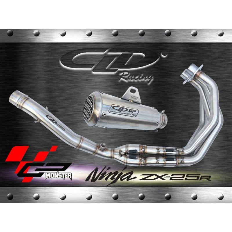 KNALPOT CLD RACING KAWASAKI ZX 25 R NINJA ZX25R TYPE GP MONSTER