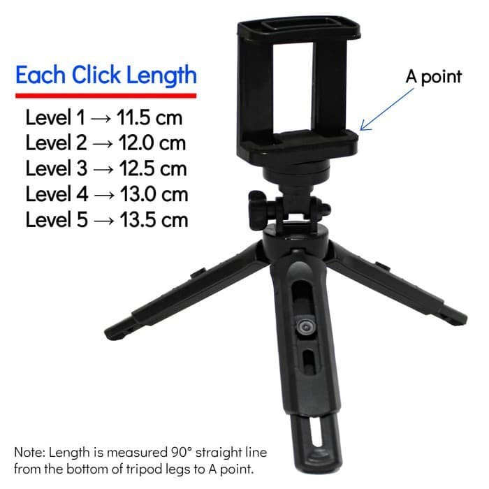 U0292 Tripod Support Mini Extendeble plus Holder