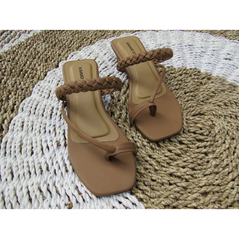 SANDAL WANITA HAK BUNGKUS 3CM KEPANG JEMPOL AL -47