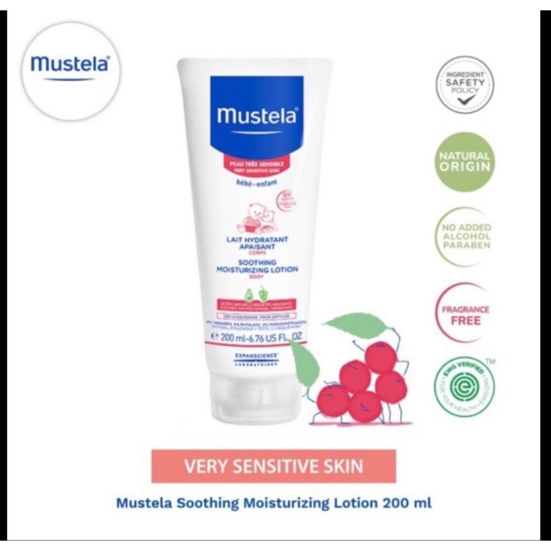 MUSTELA Lait Hydratant Apaisant Moisturizing Lotion 200ml