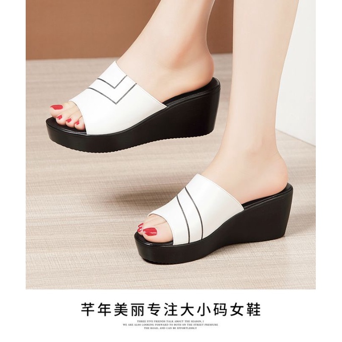 Sandal Wedges Andin // Sandal Andin Wanita // Sandal Permata Andin