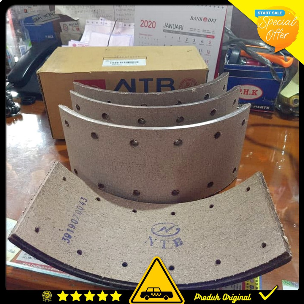 Ntb Brake Lining / Kampas Rem Depan Belakang Mitsubishi Canter Ps125 Ps136