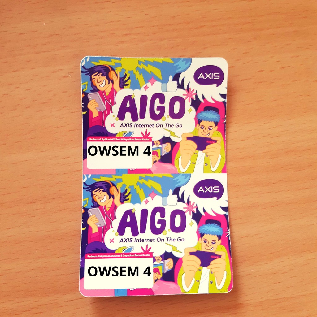 VOUCHER KUOTA INTERNET AXIS AIGO OWSEM 4 GB
