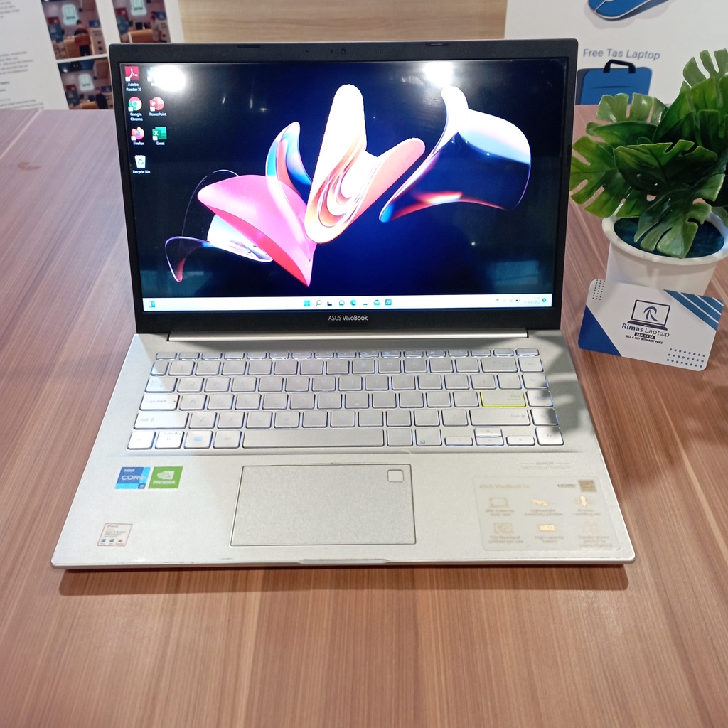 Asus Vivobook 2021 i7 gen 11 Ram 8/512GBSSD NVIDIA Backlight SECOND BEKAS