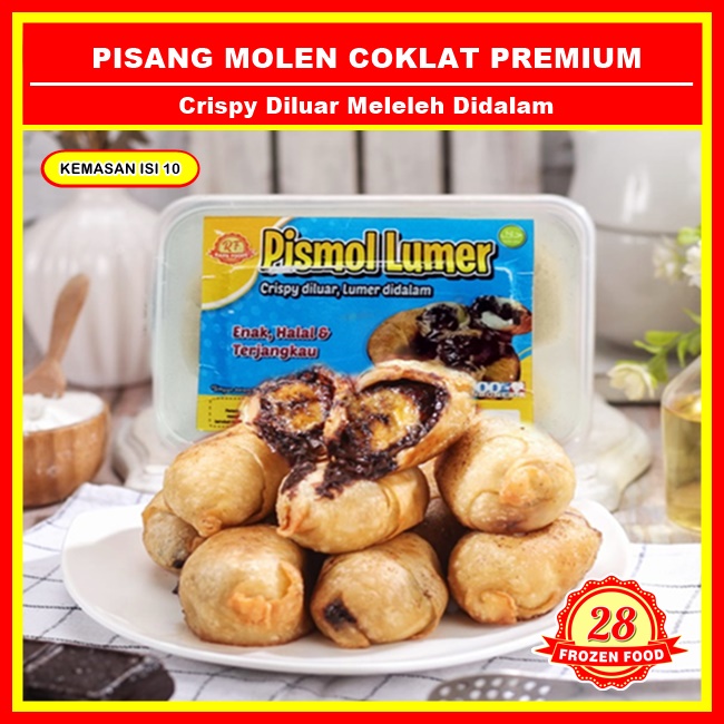 

Pismol Frozen Premium/Pisang Molen Coklat/Pisang Coklat Lumer/Piscok Isi 10