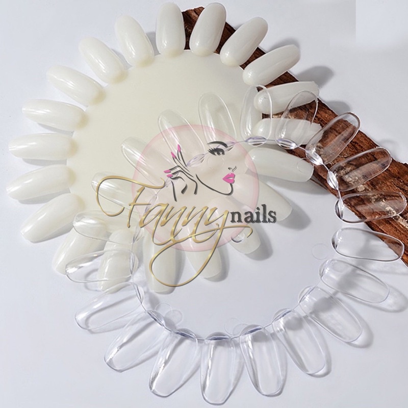 Nail chart display wheel / OVAL color chart nail polish latihan kutek kuku