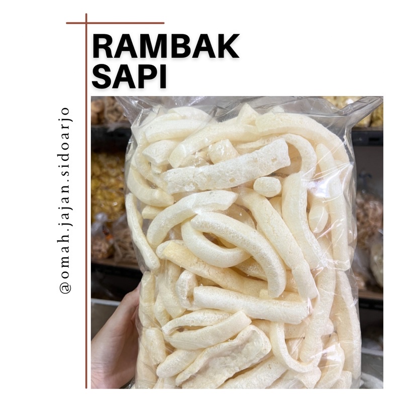 

KRUPUK RAMBAK/RAMBAK PANJANG/RAMBAK KOTAK